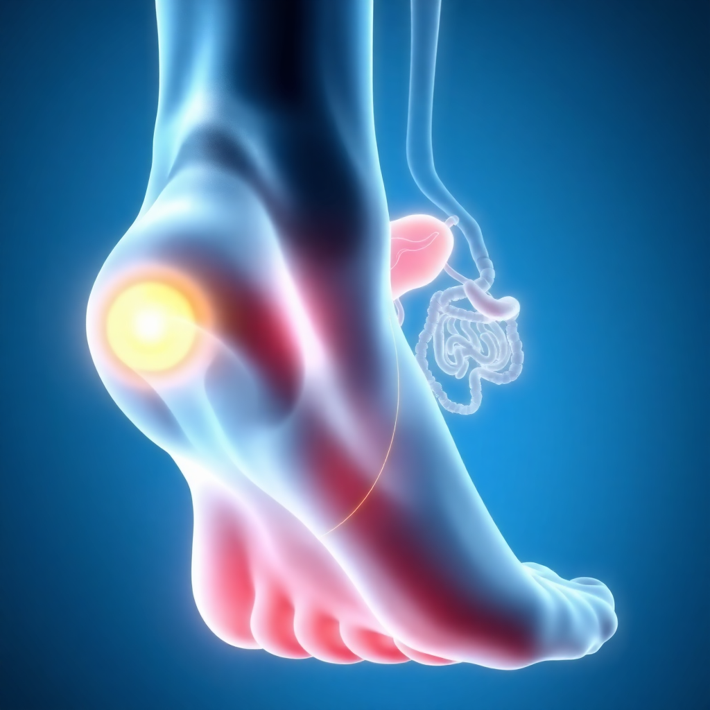 épine calcanéenne et foie intestin