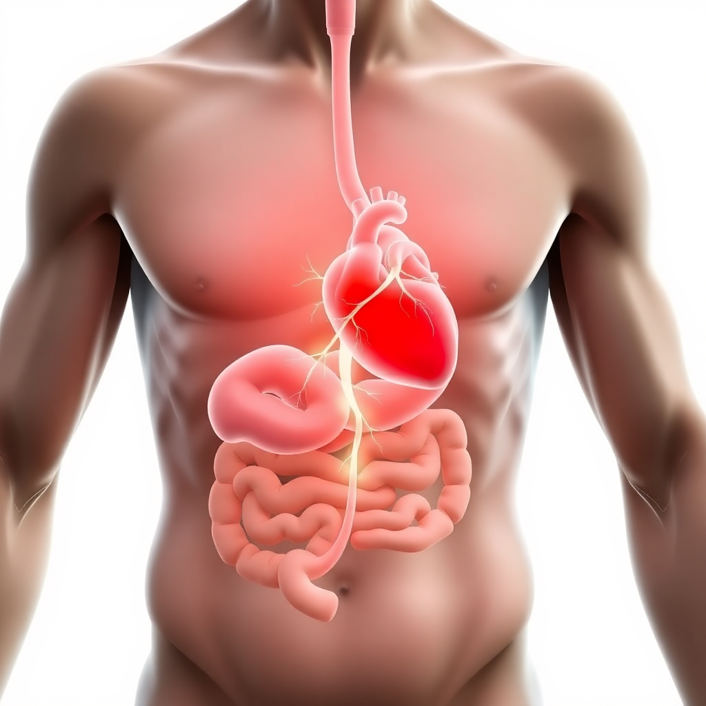 extrasystoles due to stomach