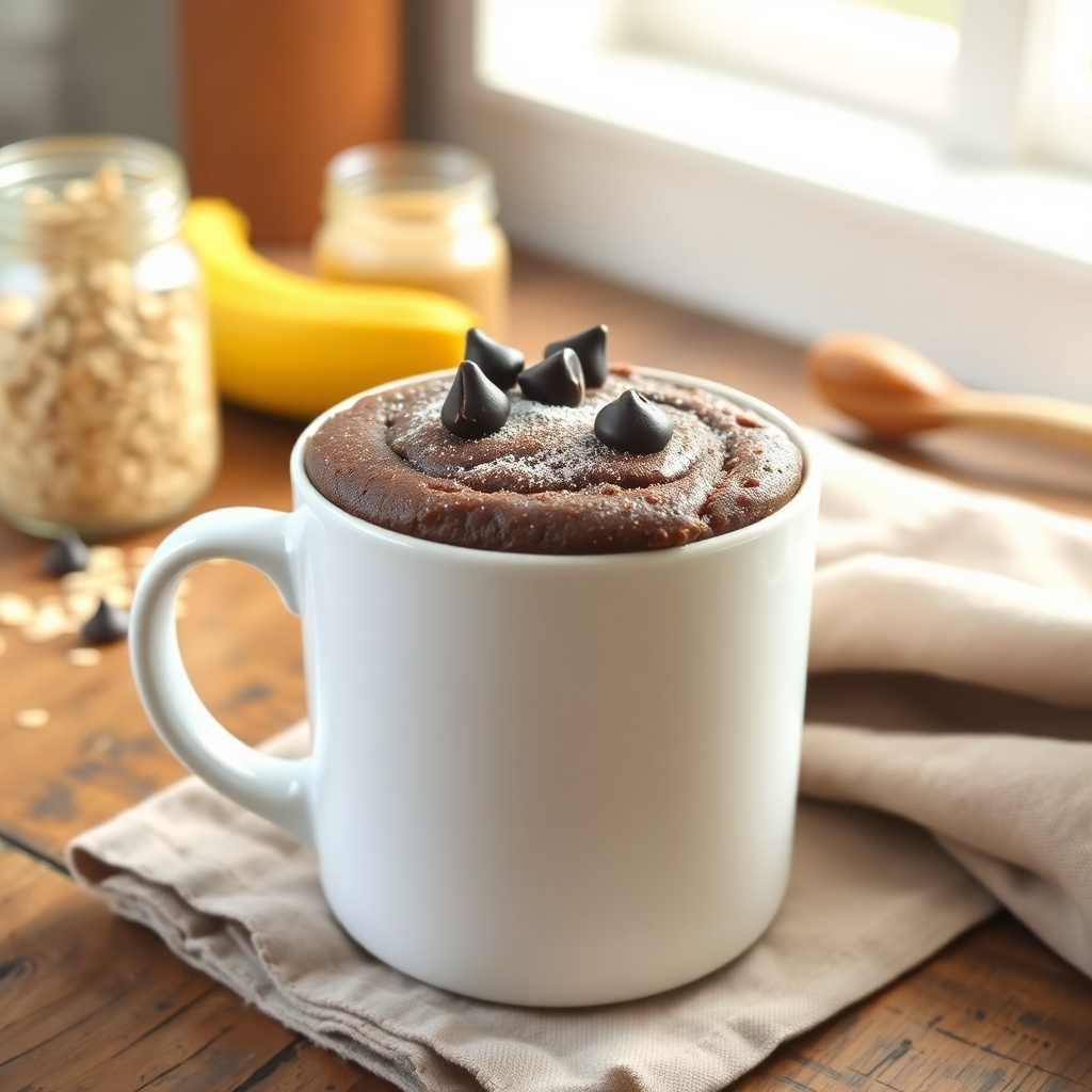 mug cake chocolat healthy