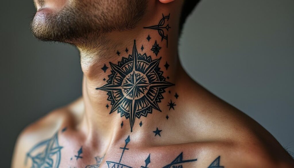 découvrez la signification des tatouages au cou chez les hommes, avec un guide des symboles les plus populaires et des inspirations clés pour un tatouage unique et personnel.